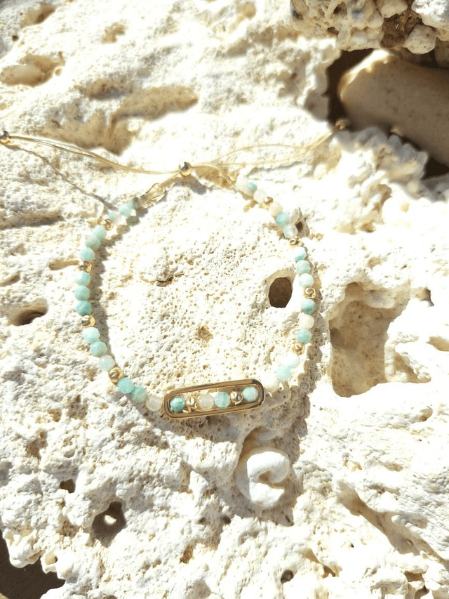 BAÏA amazonite gold filled  - bracelet 