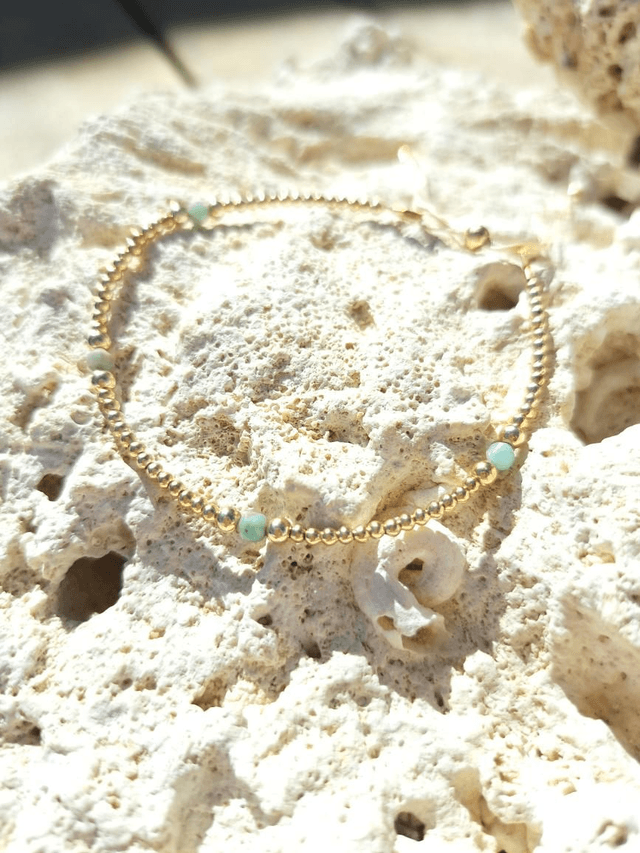 ZOLA gold-filled - amazonite- bracelet 