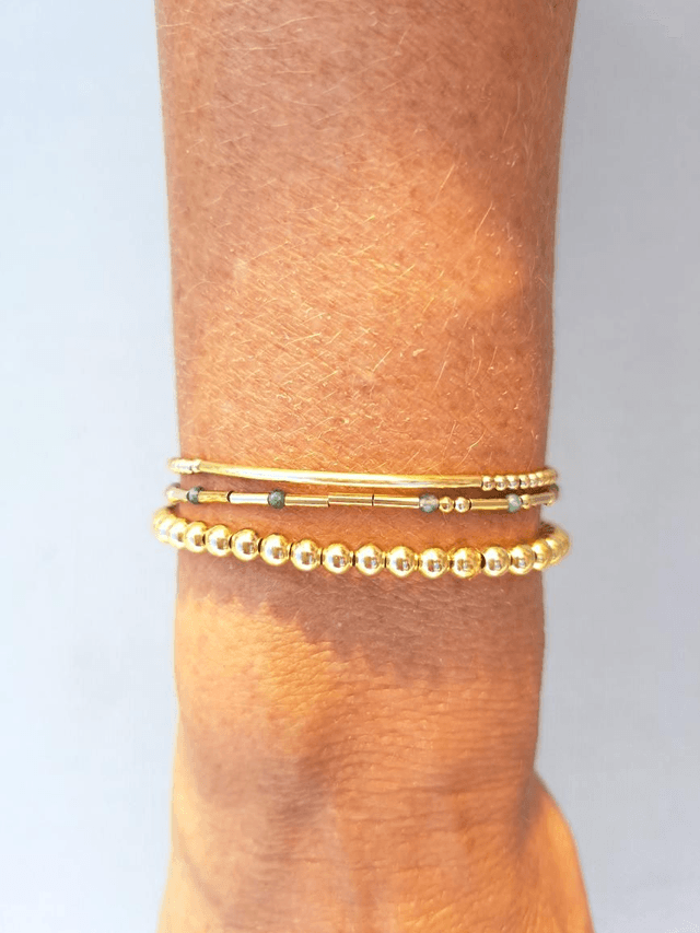 MOT SECRET tourmaline - gold-filled  - bracelet 