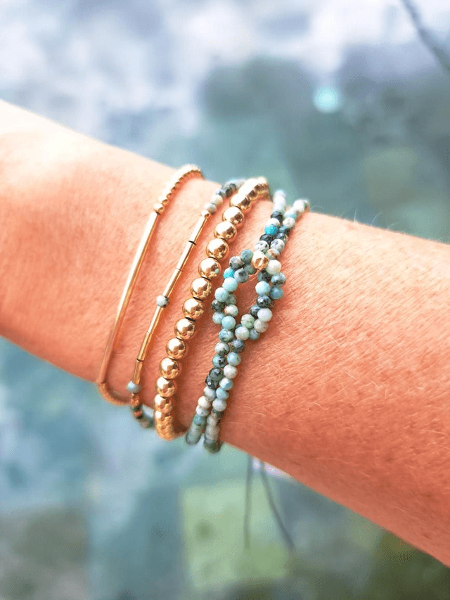 MOEMOEA turquoise africaine - bracelet  