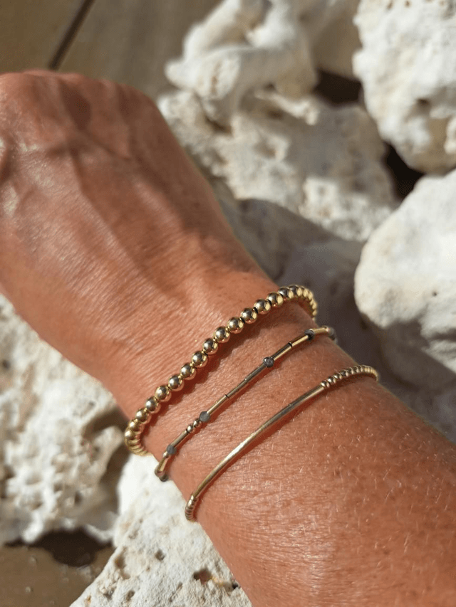 MOT SECRET tourmaline - gold-filled  - bracelet 