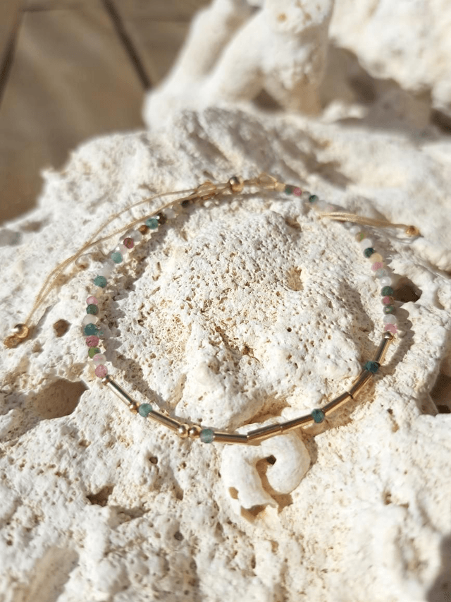 MOT SECRET tourmaline - gold-filled  - bracelet 