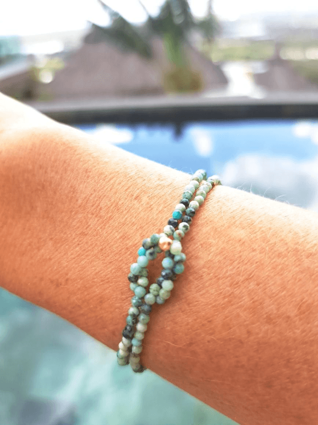 MOEMOEA turquoise africaine - bracelet  