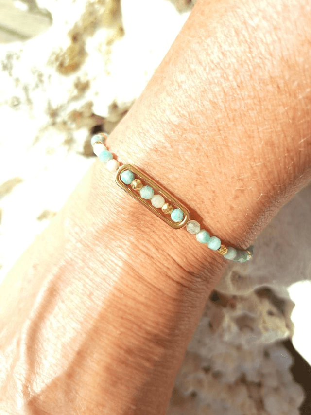 BAÏA amazonite gold filled  - bracelet 