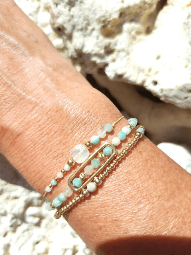 ZOLA gold-filled - amazonite- bracelet 