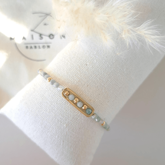 BAÏA amazonite gold filled  - bracelet 